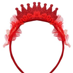 Corona Regina Rossa Accessorio Di Carnevale