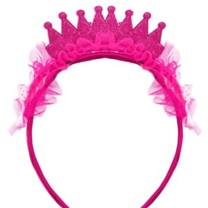 Corona Regina Fuxia Accessorio Di Carnevale
