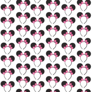 Cerchietto Frontino Topoletta Fucsia (cf 48 Pz) Accessorio Di Carnevale - immagine 1