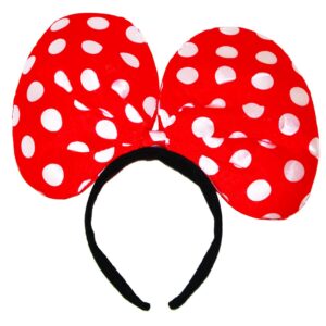 Frontino Fiocco Rosso Da Topolina Accessorio Di Carnevale