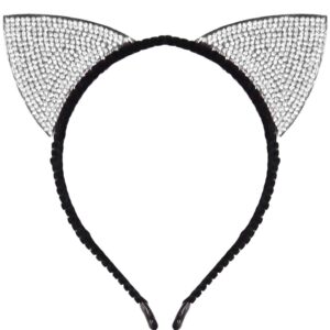 Frontino Gattina Lusso Bianco Accessorio Di Carnevale