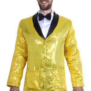 Giacca  Paillettes Oro Accessorio Di Carnevale - immagine 1