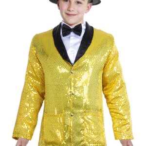 Giacca  Paillettes Oro Accessorio Di Carnevale - immagine 1