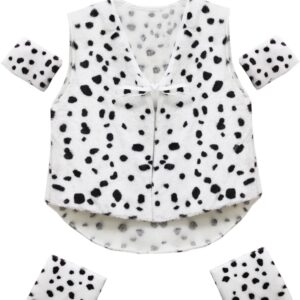 Set Gilet Dalmata Accessorio Di Carnevale