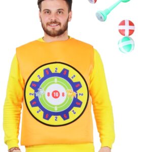 Giubotto  Bersaglio Arancione Accessorio Di Carnevale - immagine 1