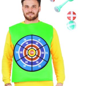 Giubotto  Bersaglio Verde Accessorio Di Carnevale