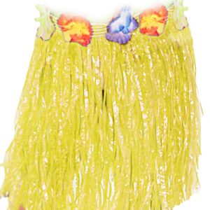 Gonna Hawaiana Bambina Gialla Accessorio Di Carnevale