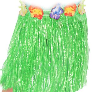 Gonna Hawaiana Bambina Verde Accessorio Di Carnevale