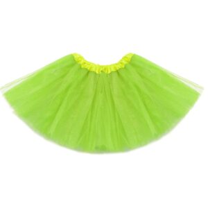 Gonna Tulle Bambina Verde Accessorio Di Carnevale - immagine 1