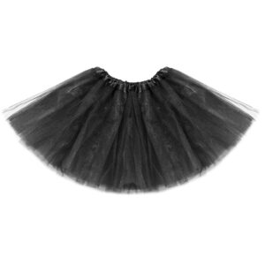 Gonna Tulle Bambina Nera Accessorio Di Carnevale