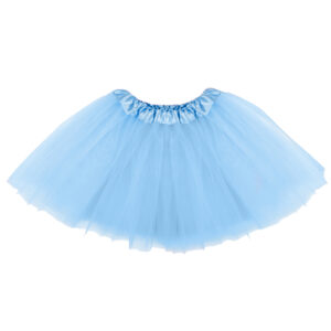 Gonna Tulle Bambina Celeste Accessorio Di Carnevale - immagine 1