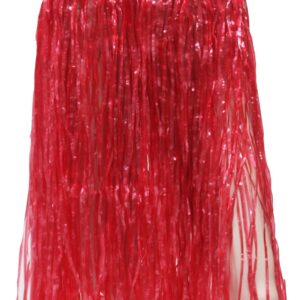 Gonna Hawaiana 60 Cm Rossa Accessorio Di Carnevale