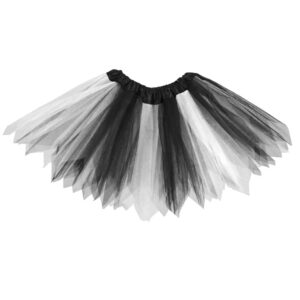 Gonna Di Tulle Bicolore Bambina Lunghezza 35cm Accessorio Di Carnevale