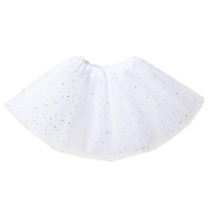 Gonna Tulle Bianca Stellata  Accessorio Di Carnevale - immagine 1