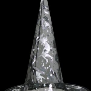 Cappello Tulle Strega Argento Accessorio Di Carnevale - immagine 1