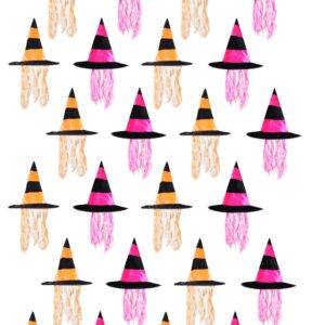 Cappelli Strega Ciniglia Di Halloween 24 Pz. Assortiti Accessorio Di Carnevale