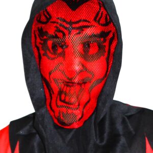 Cappuccio Horror Diavolo Accessorio Di Carnevale