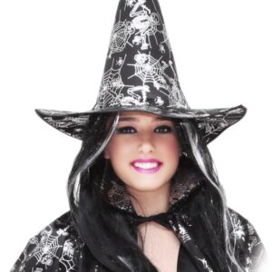 Cappello Halloween Stampato Argento Accessorio Di Carnevale - immagine 1