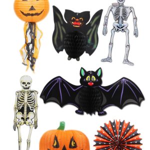 Festoni Figure Halloween 24.pz Assortiti Accessorio Di Carnevale
