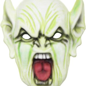 Maschera Alieno Verde Accessorio Di Carnevale - immagine 1