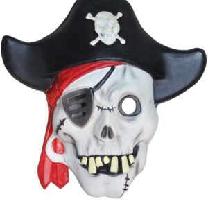 Maschera Pirata Horror Accessorio Di Carnevale - immagine 1