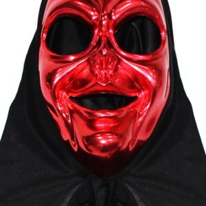 Maschera Spettro Rosso Accessorio Di Carnevale - immagine 1