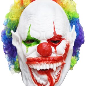 Maschera Demone Pagliaccio Accessorio Di Carnevale - immagine 1