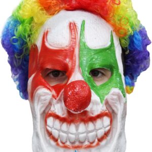 Maschera Demone Pagliaccio Accessorio Di Carnevale - immagine 1