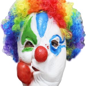 Maschera Demone Pagliaccio Accessorio Di Carnevale - immagine 1