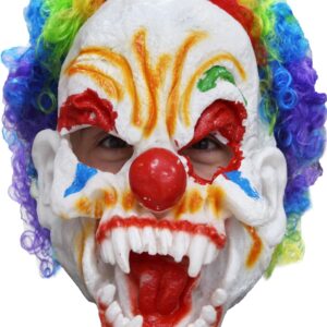 Maschera Demone Pagliaccio Accessorio Di Carnevale - immagine 1