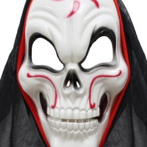 Maschera Demone Con Cappuccio Accessorio Di Carnevale - immagine 1