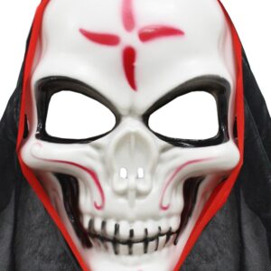 Maschera Demone Con Cappuccio Accessorio Di Carnevale - immagine 1