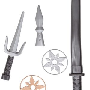 Kit Ninja 5 Elementi Accessorio Di Carnevale