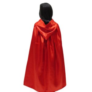 Mantello Cappuccio Double Rosso-nero Bambino Accessorio Di Carnevale - immagine 1