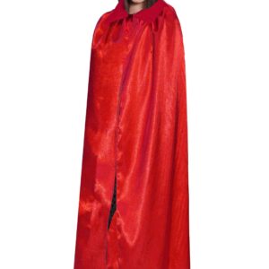Mantello Rosso Adulto Accessorio Di Carnevale - immagine 1
