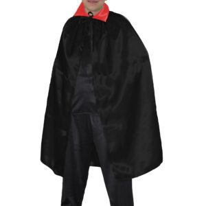 Mantello Bambino-a Nero Accessorio Di Carnevale