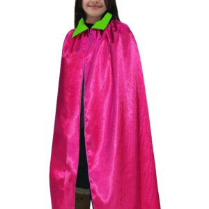 Mantello Bambino/a Fuxia-verde Accessorio Di Carnevale - immagine 1