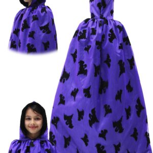 Mantello Cappuccio Fantasma Viola Accessorio Di Carnevale