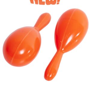 Marakas Arancioni Accessorio Di Carnevale - immagine 1