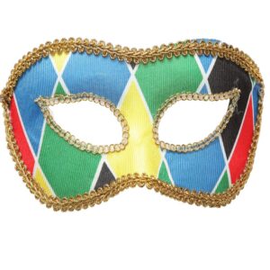 Maschera Arlecchino Accessorio Di Carnevale