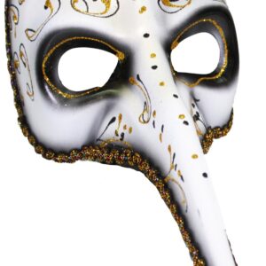Maschera Classica Veneziana Accessorio Di Carnevale - immagine 1