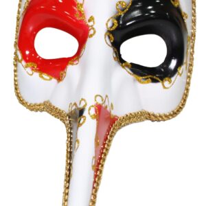 Maschera Classica Veneziana Accessorio Di Carnevale - immagine 1