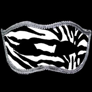 Maschera Zebrata Accessorio Di Carnevale - immagine 1