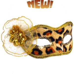 Maschera Leopardata Lusso  Accessorio Di Carnevale