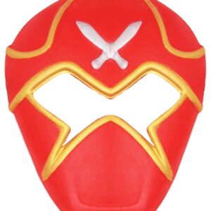 Maschera Samurai Rosso Accessorio Di Carnevale - immagine 1