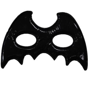 Maschere In Tessuto Ecopelle Nero Accessorio Di Carnevale - immagine 1