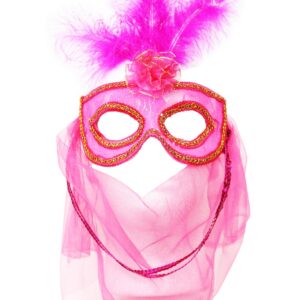 Maschera Odalisca Fuxia Accessorio Di Carnevale