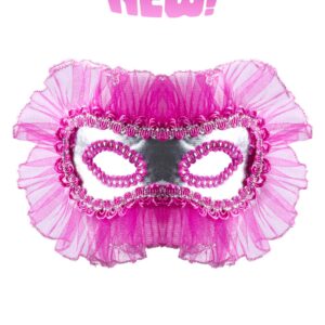 Maschera Artigianale Fuxia Accessorio Di Carnevale