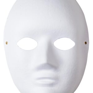 Maschera Bianca Decorata Da Donna Accessorio Di Carnevale