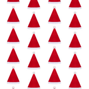 Cappello Babbo Natale Economico (cf 24 Pz) Accessorio Di Carnevale - immagine 1